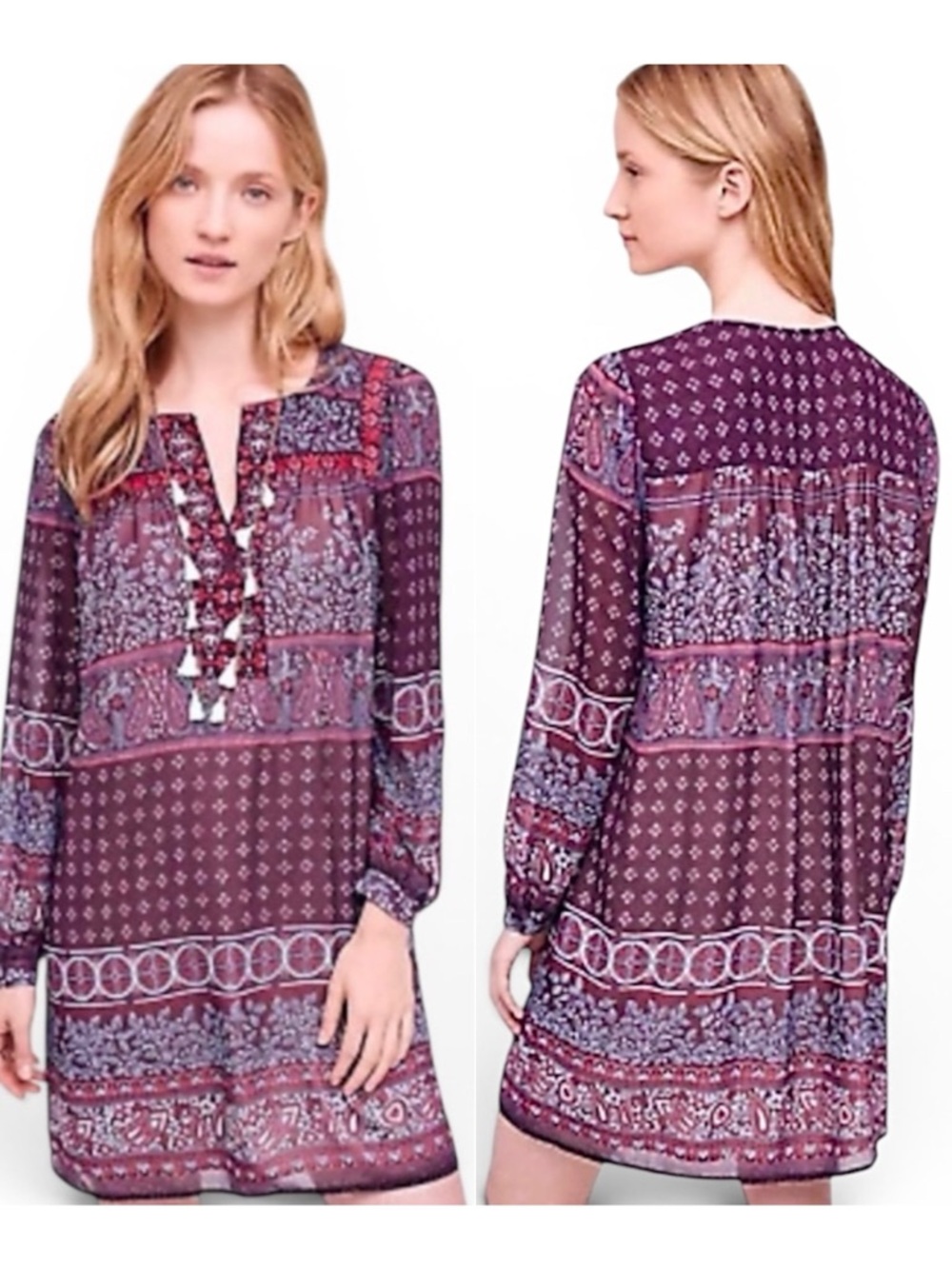 Anthropologie One September Vella Tunic Boho Dress Medium NWT
